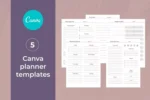 Canva Planner Templates | Editable Planner Pages
