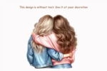 Best Friends Clipart, Soul Sisters PNG, Family Girly Set - Image 2