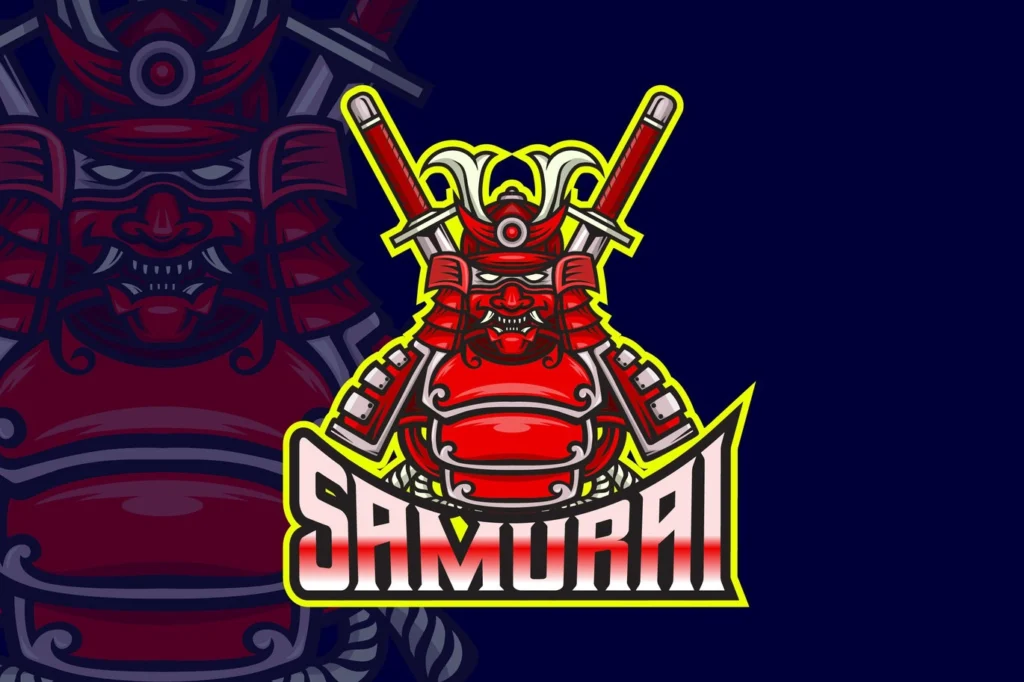 Samurai - AI and PSD Esport Logo Template