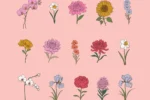 Harmony Garden Flowers SVG Clipart Set - Image 3