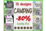 Camping Bundle Glamping Camper SVG Bundle