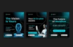 Blue Contrast AI Assistant instagram Carousel Post- canva - Image 4