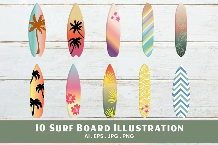 Surf Board Illustration