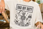 Dad Off Duty Go Ask Your Mom SVG, Funny Beer Skeleton PNG - Image 6